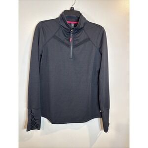 Maurices‎ in Motion Long Sleeve Lightweight 1/4 Zip Top, Black  Size Small